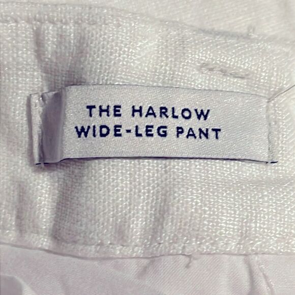 Madewell NWT Harlow Wide-Leg Pant in 100% Linen Size 00 in Eyelet White - Picture 10 of 10